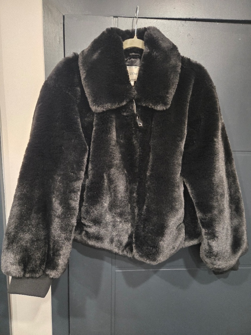 Nwot Maeve Faux Fur Puffer Large Anthropologie